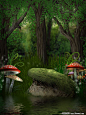 梦幻森林风景高清图片下载 - 素材中国16素材网