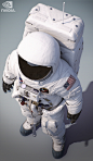 NVIDIA Astronaut for Siggraph 2019, Alessandro Baldasseroni : To celebrate the 50th anniversary of the Apollo 11 moon landing, NVIDIA created an RTX powered interactive demo that took Siggraph attendees on a trip to the moon.
A single camera was set up in