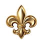 Flor De Lis Dourada PNG , Símbolo, Brazão, Antigo PNG Imagem para download gratuito