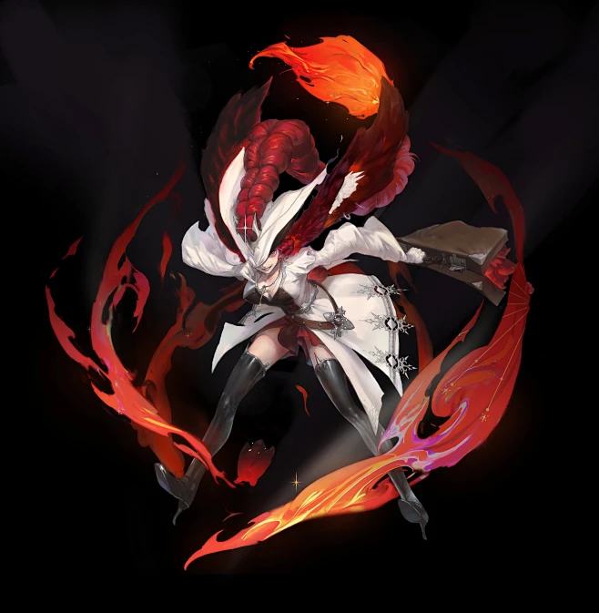 Flame Bunny-花瓣网