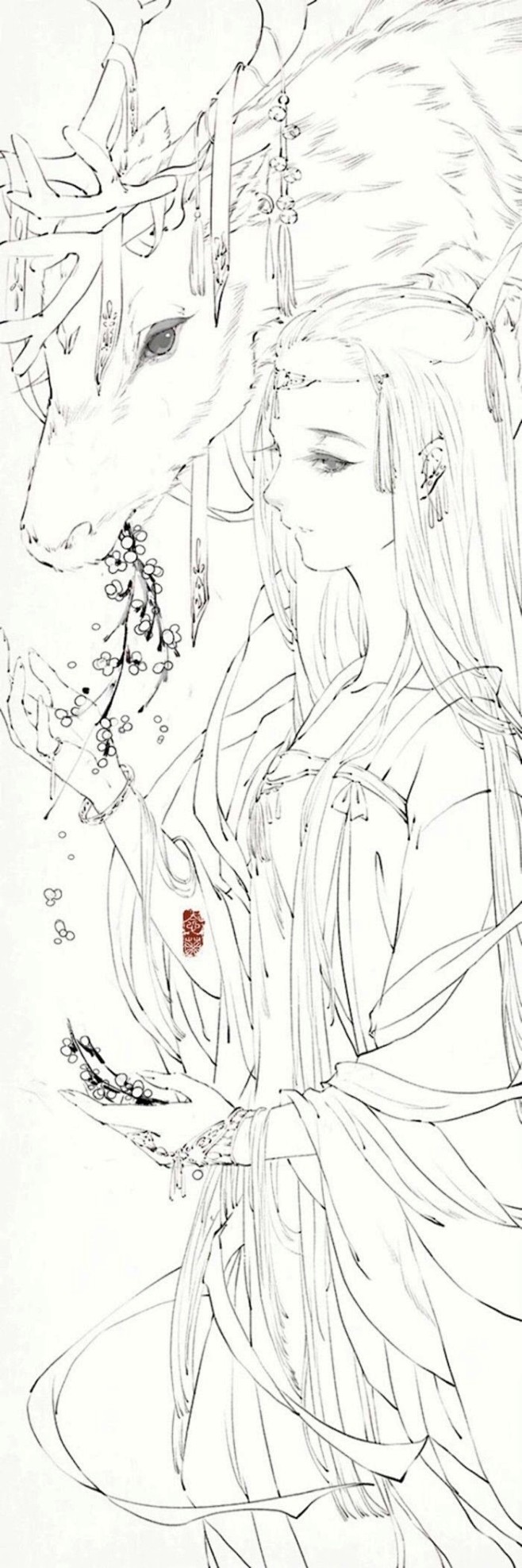 {线稿系列}角色线稿设计，动态（东方古装...