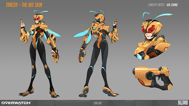 FAN ART- TRACER SKIN...
