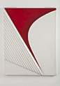 Michael Argov Untitled (1028), 1975 Corrugated Aluminum and Acrylic on Canvas on Wood