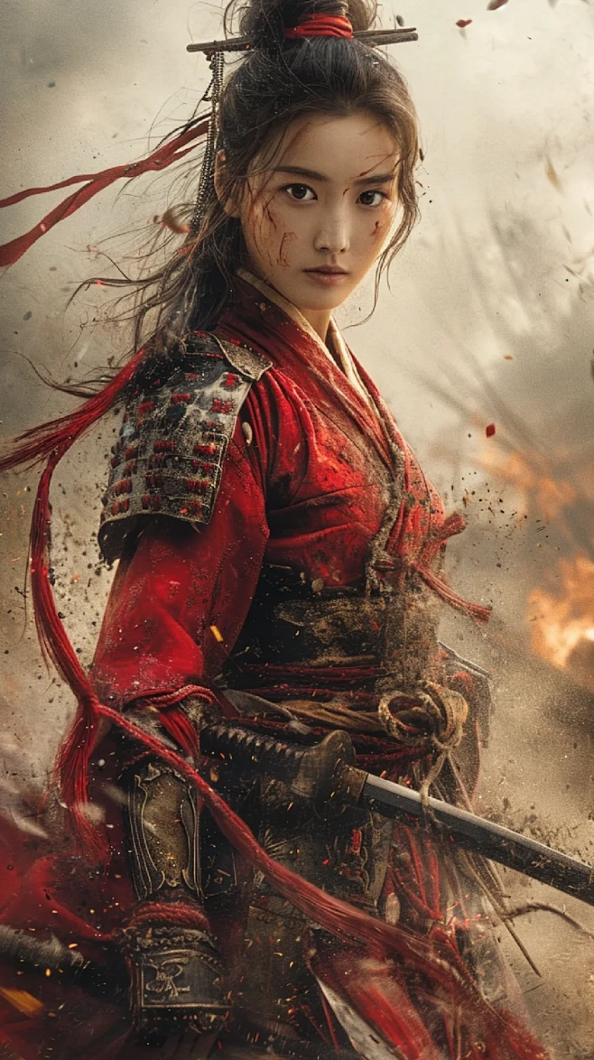 AI绘画|女将军（咒语分享）-花瓣网