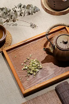 茉莉花茶茶道茶文化茶叶摄影图