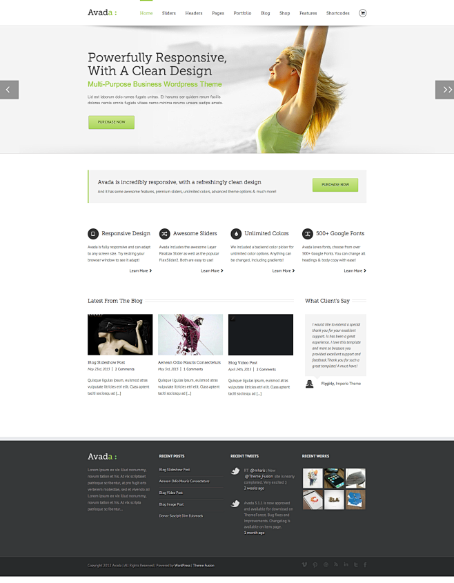 Avada – Home Version...