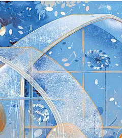 #画笔的力量# 让优美的音符像蒲公音一样，将温暖播种，抚慰心灵#送樱花给武汉##武汉加油#@微博美学  李旻插画超话 ​​​​