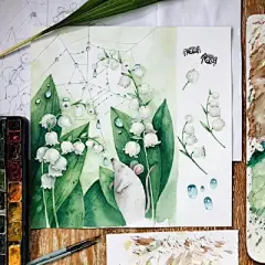 水彩花卉植物 - 高清图片，堆糖，美图壁纸兴趣社区