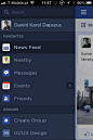 Facebook-menu