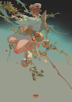 兔兔赏花采集到人物场景