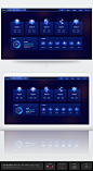 科技蓝3D图标功能应用后台首页