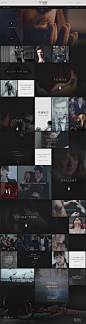 Fifty Shades of Grey - official site : Site design for Hybrid Studio. The visual language focuses on the seductive and mysterious theme of the film while keeping it classy and sophisticated. The site structure is built on the Tumblr platform with the conc