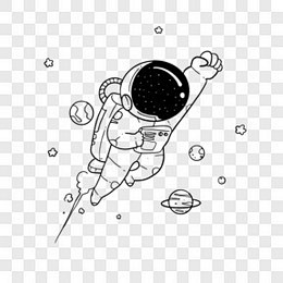 世界航天日中国航天宇航员宇宙火箭星球卡通...