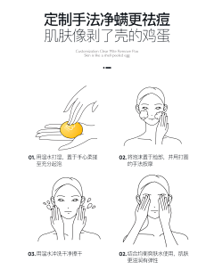 --七七--采集到护肤步骤扁平