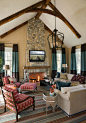 Summer Home on Martha's Vineyard - traditional - living room - boston - Robin Pelissier Interior Design & Robin's Nest