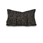 现代简约风黑色针织腰枕设计师样板房居家客厅沙发床头抱枕靠垫-淘宝网