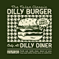 Photo by Brethren Design Co. on January 12, 2021. May be an image of ‎burger and ‎text that says '‎The Tulsa عنهممك DILLY BURGER With FANCY SAUCE! Only At DILLY DINER LOCAL AND FRESH! Double meat, double cheese, shaved red onion, WE KEEP IT SIMPLE! house 