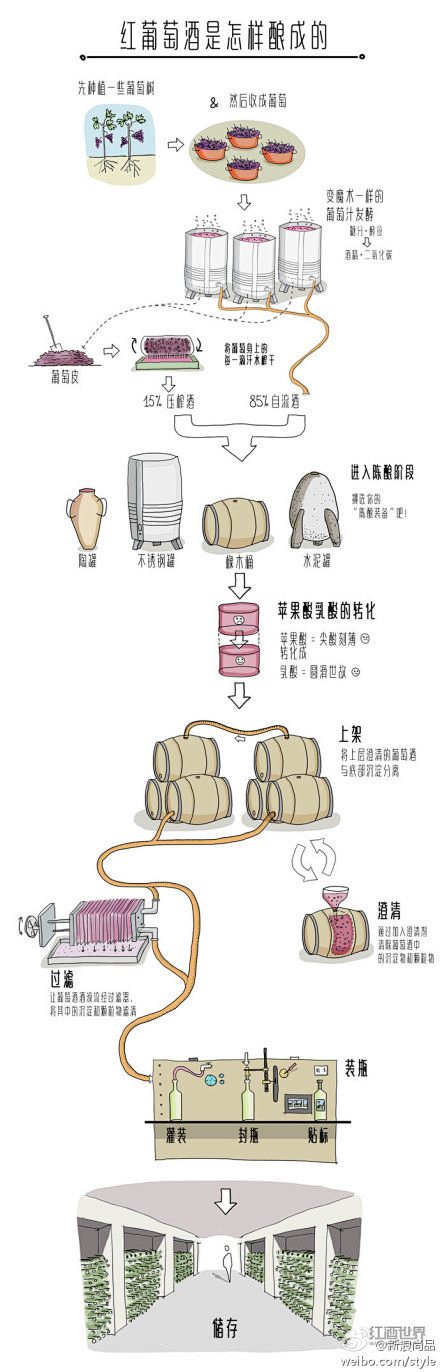 【红葡萄酒是怎样酿成】葡萄酒酿酒师不同，...