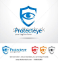 Protect Eye Logo Template Design Vector