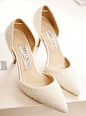 
2013新款限量版奢华白色JC珍珠高跟鞋欧美秋季女鞋伴娘女单鞋,