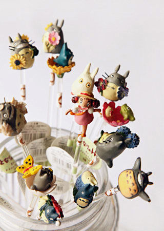 【图】日本花园龙猫系 高级树脂手绘花插搅...
