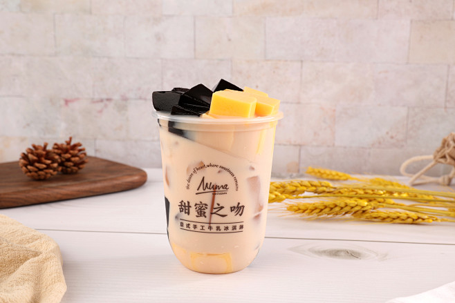 仙草布丁奶茶2