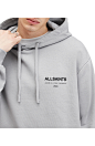 AllSaints Access Cotton Graphic Hoodie, Alternate, color, 