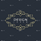 Vintage border line Template vector