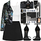 A fashion look from March 2015 featuring Topshop, moto jacket and short skirts. Browse and shop related looks.