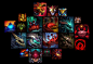 LoL icons part 3, Sperasoft Studio : Icons created for  the League of Legends game. Huge thanks to the LoL team for all help and art directions. Copyright Riot Games.