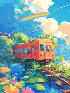 9 张春日海报！和我一起踏上驶向春天的列车吧！- 优设9图 - 设计知识短内容