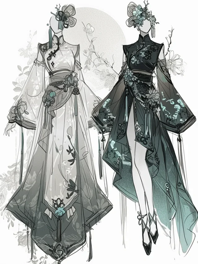 服装设计素材 | 古风仙女裙 - 小红书