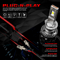 KOYOSO H1 LED Lampadine per Fari 90W 16000LM Kit di Conversione 6500K Bianco, Confezione da 2 : Amazon.it: Auto e Moto