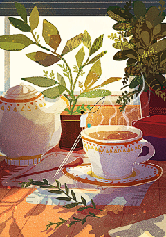 婲落且紛飛采集到插画