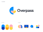 Identity,Branding, Icons for Overpass monitor icon chat icon integrate icon search icon blue logo identity abstract icons icons brand identity brand