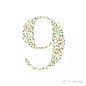 《36 Days of Type》数字9 #创意# #英文# #设计# #字母# #字体# #数字# 采集@GrayKam 