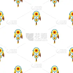 梦符咒,式样,羽毛,分离着色,白色,传统,几何形状,图像,重复,睡觉