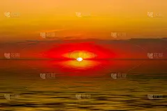 墨西哥海面上的日落