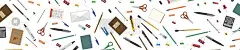 Stationery. Horizontal background for advertising 