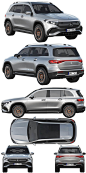 奔驰Mercedes-Benz EQB SUV汽车3D模型（OBJ,FBX,MAX,C4D,LWO）插图