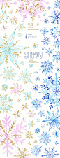 Snowy. Holidays snowflakes - Illustrations - 2