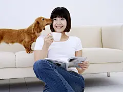 完美女人与宠物壁纸桌面壁纸3