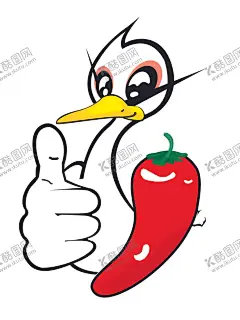 卡通鸭脖 【酷图网】鸭脖,卡通鸭,辣椒鸭,鸭架,logo,辣鸭脖