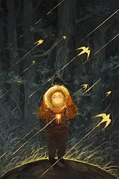 Dream : I draw the sketchs on the paper and colored it by Photoshop 