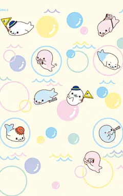 mamegoma海豹宝宝手机壁纸-中关村在线手机壁纸