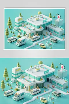 AI数字艺术C4D医疗模型元素-众图网