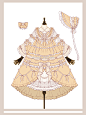 #Lolita原创设计[超话]# 大概是海洋主题的... 来自鱼糯_坚强的画稿 - 微博