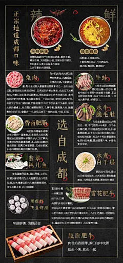 火锅店食材餐饮美食饭店菜单海报排版简约高端大气