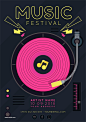43款音乐节海报AI矢量素材 43 music festival poster AI vector material - 设汇