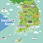 韩国插画海报设计矢量素材